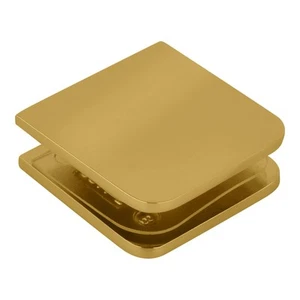 C.R. LAURENCE UC77BR CRL Brass Traditional Style Fixed Panel U-Clamp - Picture 1 of 4