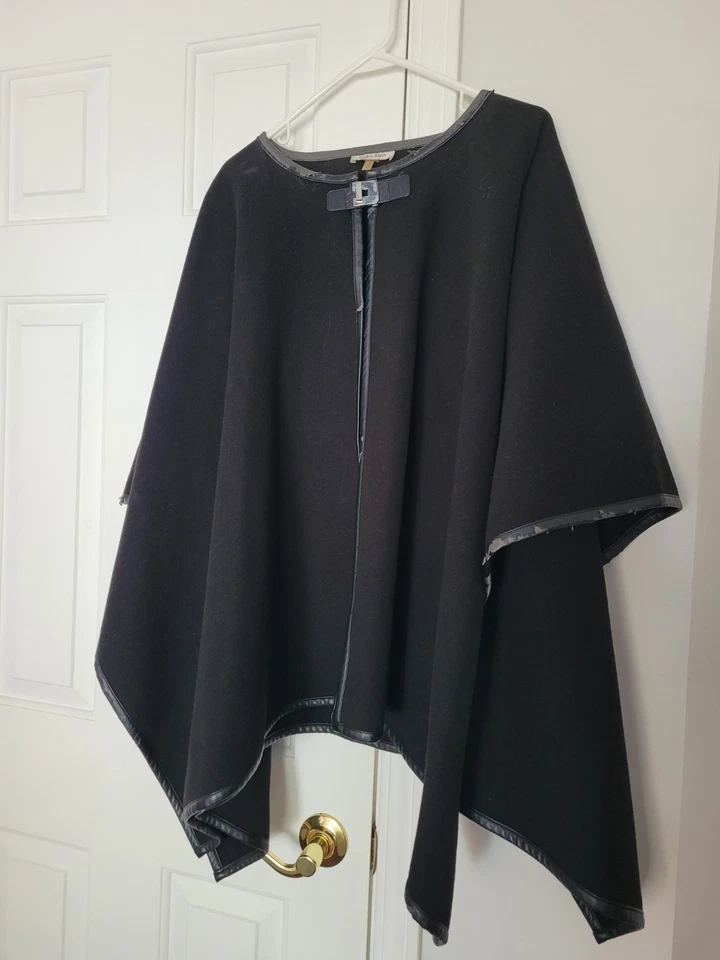 Calvin Klein Women Cape Shawl Poncho Black Toggle Closure One Size - Image 1 of 4