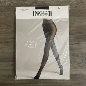 Neu in Verpackung Wolford Velvet De Luxe 50 Strumpfhose schwarz Größe Medium NEU VERSIEGELT - Bild 1 von 4