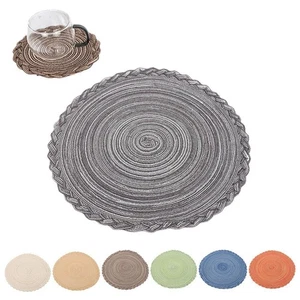 Juego de mesa de algodón de imitación vajilla redonda algodón j7w~ familia mate I5S6 - Imagen 1 de 23