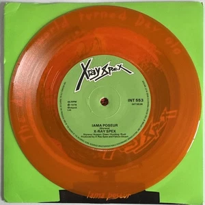 X-RAY SPEX THE DAY THE WORLD TURNED DAYGLO 7” VINYL EMI UK 1978 ORANGE VINYL NM - Picture 1 of 7