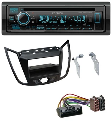 Kenwood MP3 Bluetooth DAB USB CD Autoradio für Ford C-Max Kuga matt schwarz - Bild 1 von 4
