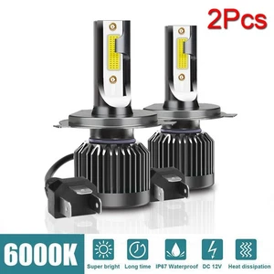 2X H4/9003 Car LED Headlight Super Bright High/Low Beams Bulbs 55W 6000K 26000LM - Picture 1 of 11