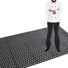 LOGIJOY Commercial Anti-Fatigue Drainage Rubber Matting 82.6'x35.4' Heavy Duty