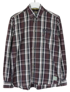 Camisa CAMEL ACTIVE Para Hombre MEDIANA Informal Botones Cuello Bolsillo Cuadros - Imagen 1 de 11