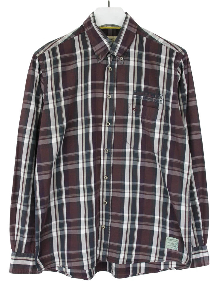 CAMEL ACTIVE Shirt Men's MEDIUM Casual Button Down Neck Pocket Plaid - Image 1 of 4