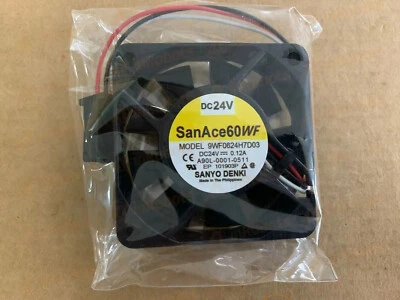 Servo Amplifier Fan 9WF0624H7D03 A90L-0001-0511 for Fanuc DC24V 0.12A 60*60*15mm - Photo 1/4