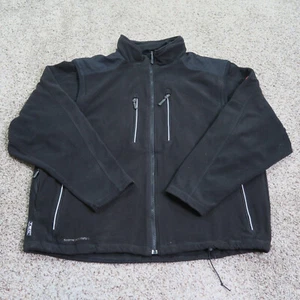 SCOTTeVEST Jacket Mens XL Black Fleece TEC Convertible Utility Zip Off Sleeves - Picture 1 of 14
