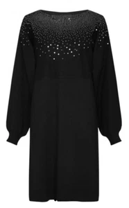 BNWT Monsoon Sequin Scatter Dress Black Small (8-10) - Picture 1 of 5