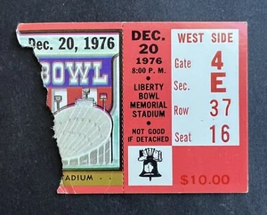 1976 NCAA Liberty Bowl Ticket Stub Alabama Crimson Tide vs UCLA Bruins 12/20/76 - Picture 1 of 2