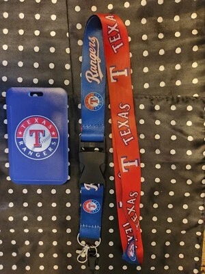 Texas Rangers MLB Lanyard Keychain & ID Holder  - Image 1 of 2
