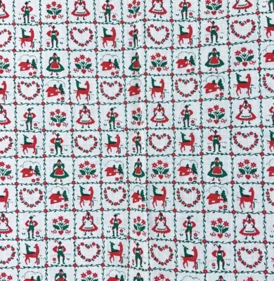 Edredón tramposo rojo y verde holandés de Navidad Pennsylvania de colección cuadrados de 1 pulgada BTFQ Foto 1 de 4