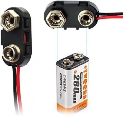 Supporto Per Batteria 9V | Forma A I | Cavi Sciolti - Immagine 1 di 4