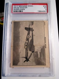 1940 FC17 BROWNIE CHOCOLATE MILES MASTER WARPLANES #32 PSA GRADED EX 5 - Picture 1 of 2
