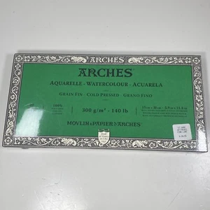 Arches Watercolor Paper Block, Cold Press 5.9”x11.8”, 20 Sheets Brand New Sealed - Picture 1 of 5