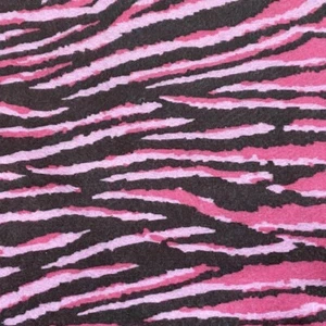 Pink And Brown Zebra Print Fabric Felt Sheet Craft Felt 9x12 New - Picture 1 of 2