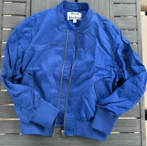 Acne Studios Blue Bomber Jacket Size 42 Authentic - Picture 1 of 7