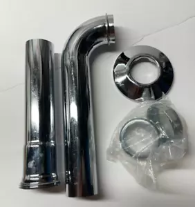 Keeney 1 1/4" Drain P-Drap Pipes Polished Chrome with Shelf wear - Picture 1 of 1
