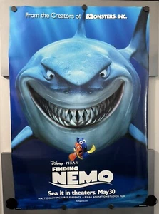 FINDING NEMO 2003 ORIGINAL MOVIE POSTER 1SH D/S ADVANCE JAWS SHARK DORY N MINT - Picture 1 of 12