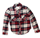Abercrombie & Fitch XS plaid shirt soft long sleeve green red white