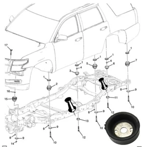 15201791 New OEM GM Cabin Frame Bushing Cushion 2000-2020 Cadillac Chevrolet GMC - Picture 1 of 10