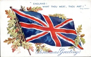 WWI ENGLAND Patriotic 1914 Flag, Christmas Greetings, TUCK 8728; Pristine - Bild 1 von 2