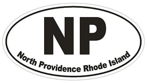 North Providence Rhode Island Oval Autoaufkleber oder Helmaufkleber D1523 Euro - Bild 1 von 1