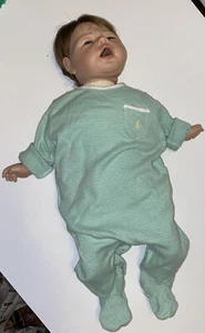 Vintage 1990 Porcelain Baby Doll Infant￼ Lifelike Baby Doll - Picture 1 of 8