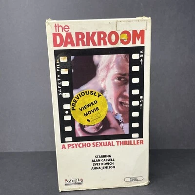 The Dark Room (VHS, 1985) Erotic Thriller, *NO LABEL*, Alan Cassell, Svet Kovich - Image 1 of 4