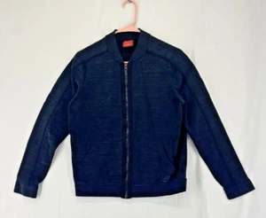 Vintage 90s Nike Jacket Mens Medium  Black Long Sleeve Full Zip - Picture 1 of 10