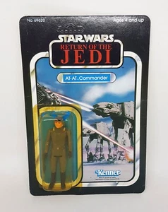 Star Wars Vintage AT-AT COMMANDER Figure Cracked Bubble 65 Back ROTJ 1983 Kenner - Picture 1 of 14