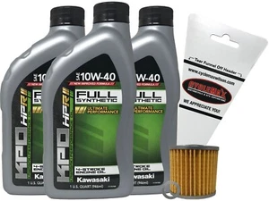 Kawasaki Full Synthetic OEM Oil Change Kit for 2009-2022 Kawasaki KLR650 - Picture 1 of 2
