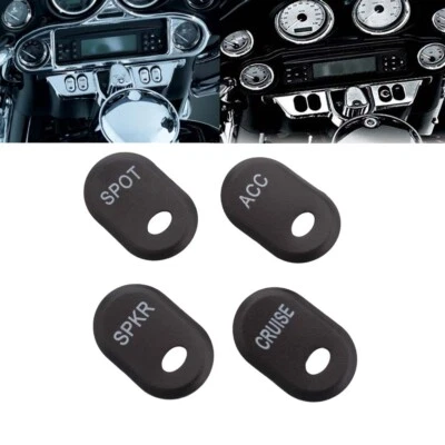 Fairing Switch Panel Dash Covers Button Caps For Harley Touring  Electra Glide - Image 1 of 4