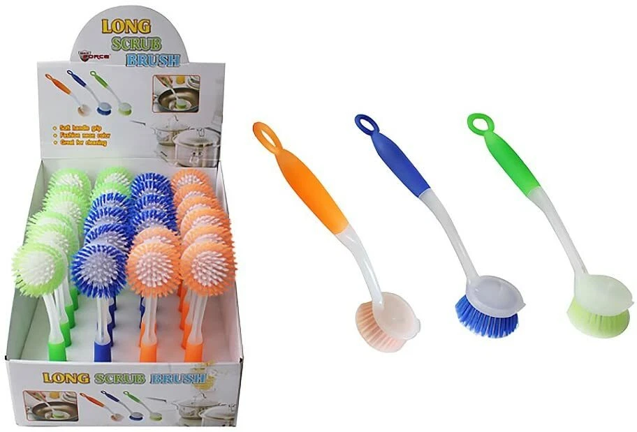 Cepillo exfoliante largo Max Force 01-1307 11", verde, azul, naranja, elige tu color NUEVO Foto 1 de 1