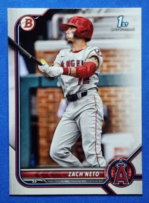 Zach Neto 2022 Bowman Draft BD-18 1st Bowman Angels Rookie Card Qty - Image 1 of 2