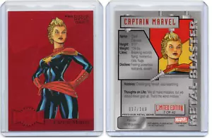 Gemas de metales preciosos Fleer Retro Marvel 1995 2015 rojo #7 Capitana Marvel 017/100 - Imagen 1 de 3