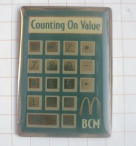 M / COUNTING ON VALUE ............................ McDONALD`s-Pin (226k) - Afbeelding 1 van 1
