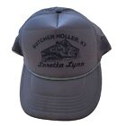 Rare chapeau de baseball camionneur vintage Loretta Lynn Butcher Holler, casquette gris ky
