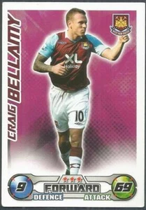 TOPPS MATCH ATTAX 2008-09-WEST HAM UNITED & WALES-CRAIG BELLAMY - Picture 1 of 1