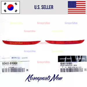 Reflectors Bumper Rear Left + Right (2pcs) ⭐OEM⭐ for Genesis Sedan G80 2015-2020 - Picture 1 of 2