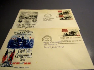 Lot of 2 - Civil War Centennial 1864-1964 Commemorative First Day Issue 1964 - Picture 1 of 9