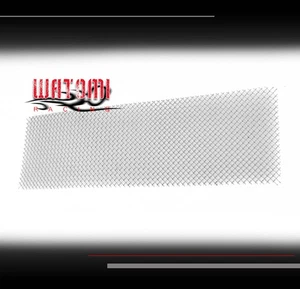 08-10 FORD F250 F350 SUPER DUTY BUMPER STAINLESS STEEL MESH GRILLE INSERT CHROME - Picture 1 of 4