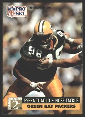 Esera Tuaolo #764 1991 Pro Set Green Bay PackersRC Rookie - Image 1 of 2