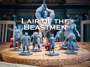Lair of the Beastmen | 7 Miniatures Starter Set - DnD D&D Tabletop Minis 28mm - Picture 1 of 10
