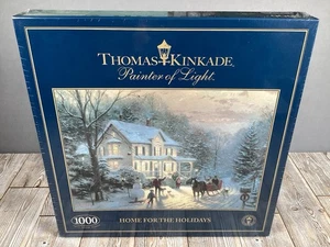Thomas Kinkade Home For The Holidays 1000 Piece Puzzle - Gibsons G6097 - New - Picture 1 of 14