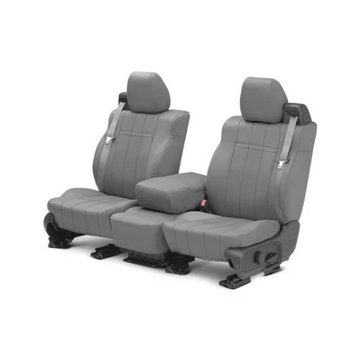 Fundas de asiento personalizadas gris claro para Saturn SL2 00-02 CalTrend NeoSupreme primera fila Foto 1 de 3