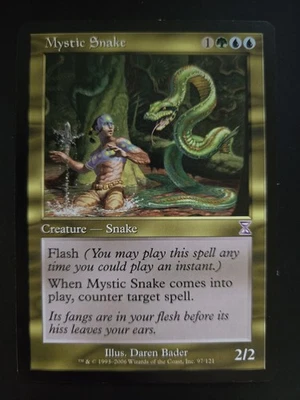 Mystic Snake NM Time Spiral: Timeshifted MTG FREE SHIPPING - Image 1 of 2