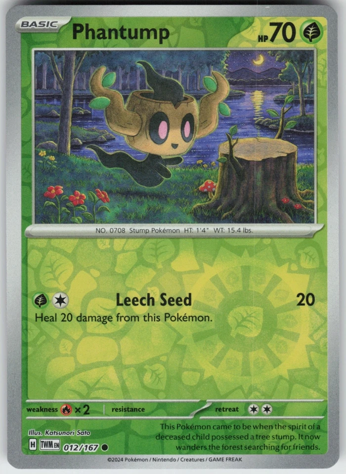 PO-01 Reverse Holo Phantump 012/167 SV06: Twilight Masquerade - Image 1 of 1