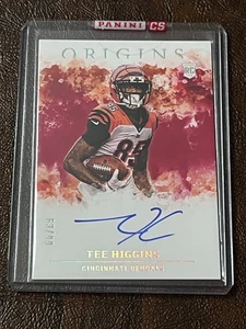 2020 Panini Origins Tee Higgins RC Rookie Card On-Card Auto Sealed #/99 - Picture 1 of 13