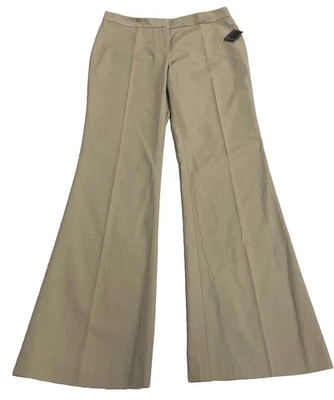 NWT $178 TAHARI TERRY Flare Wide Leg Pants Trousers Beige Sand Dune Women’s 10 - Image 1 of 4